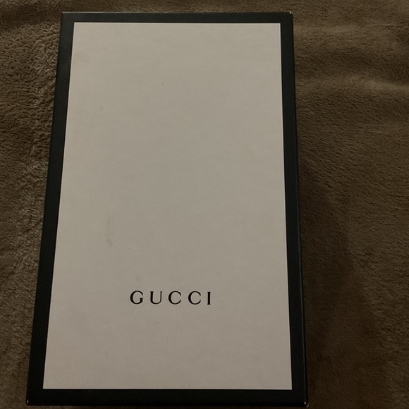 2015 Gucci RE-EDITION WOMEN'S PRINCETOWN Black and Gold Loafers - Picture 5 of 6